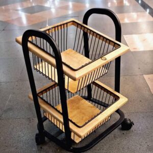 Touchwood SQUARE METAL BASE ONION BASKET 2-STEPS (HEAVY) code 111192