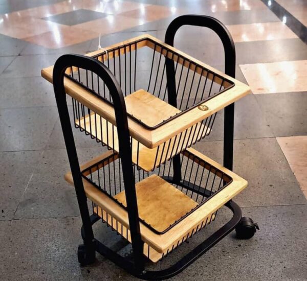 Touchwood SQUARE METAL BASE ONION BASKET 2-STEPS (HEAVY) code 111192