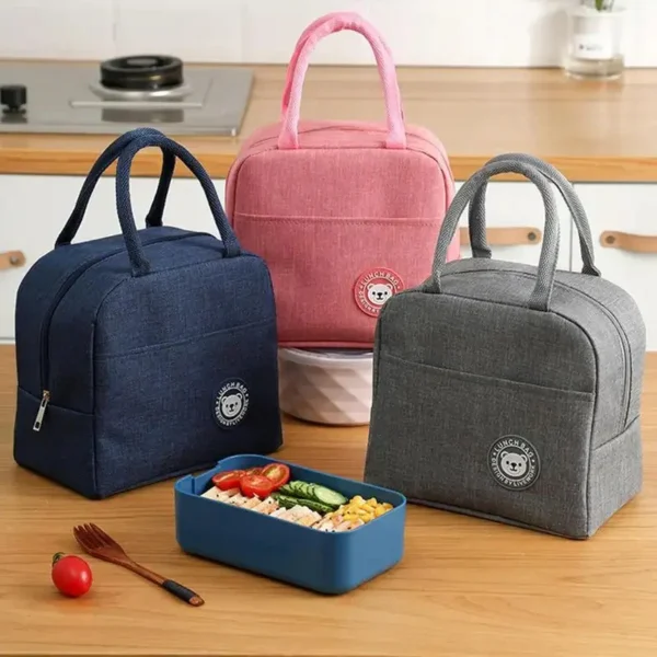 Delicate Texture Water-resistant thermal Insulated Lunch Bag