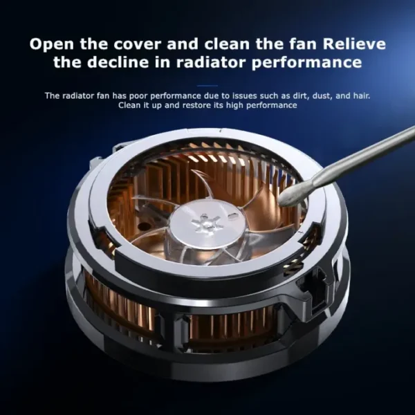 Mobile Radiator magnetic Cooling Fan, Mobile Phone Game Cooler. - Image 7