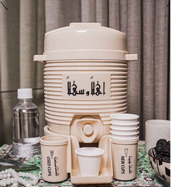 2 In 1 ZamZam Cooler With Stand And Glass, 5 Liters, Travel Cooler, Easy to Carry. - Image 2