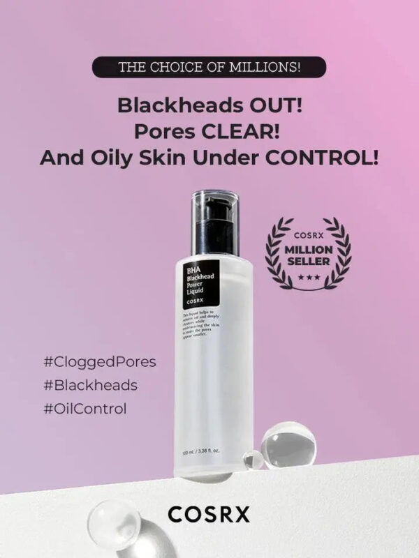 COSRX BHA Blackhead Power Liquid, Best Exfoliating Toner for Blackheads, Pores & Acne-Prone Skin, 100 ml. - Image 6