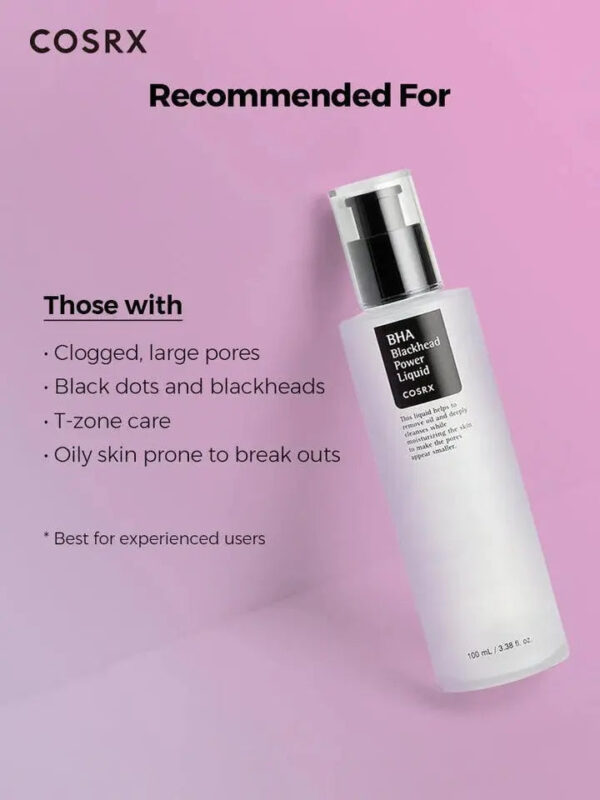 COSRX BHA Blackhead Power Liquid, Best Exfoliating Toner for Blackheads, Pores & Acne-Prone Skin, 100 ml. - Image 4