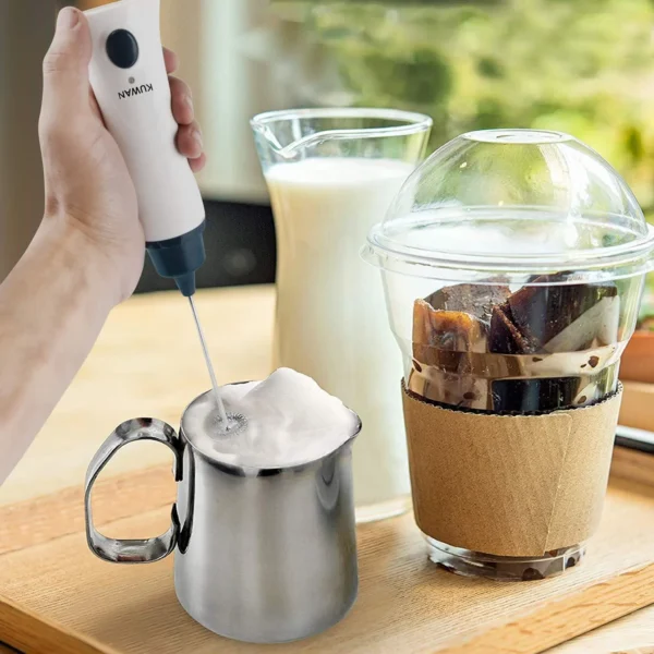 Original Rechargeable Coffee Beater - Electric Coffee Mixer Rechargeable Milk Shaker Maker - 2 in 1 Electric Egg Beater Coffee - USB Adjustable Electric Blender - Image 5