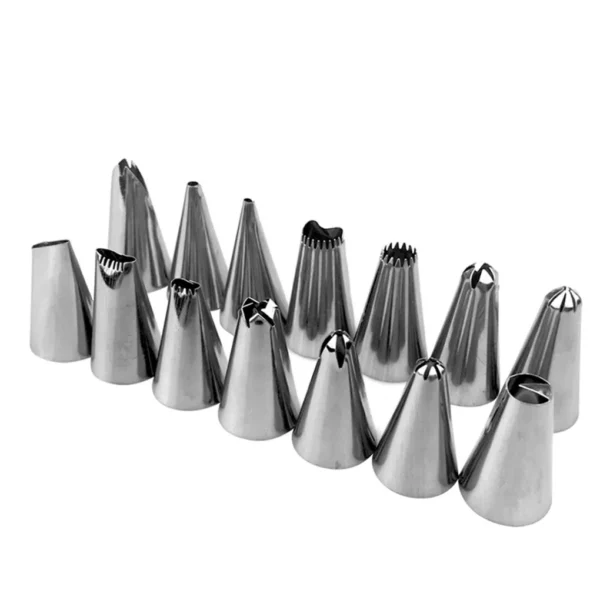 Cake Decorating Tips Set Icing Piping Cream Pastry Bag Stainless Steel Nozzle Pastry Tips Converter Cake Decorating Tools - Image 8