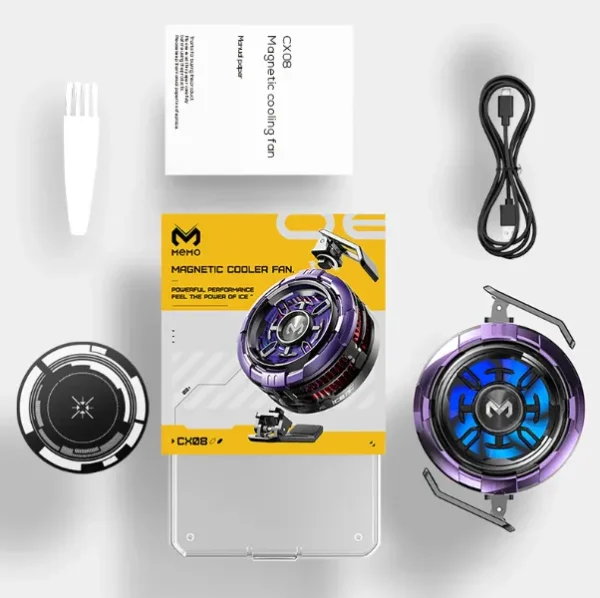 Mobile Radiator magnetic Cooling Fan, Mobile Phone Game Cooler. - Image 2