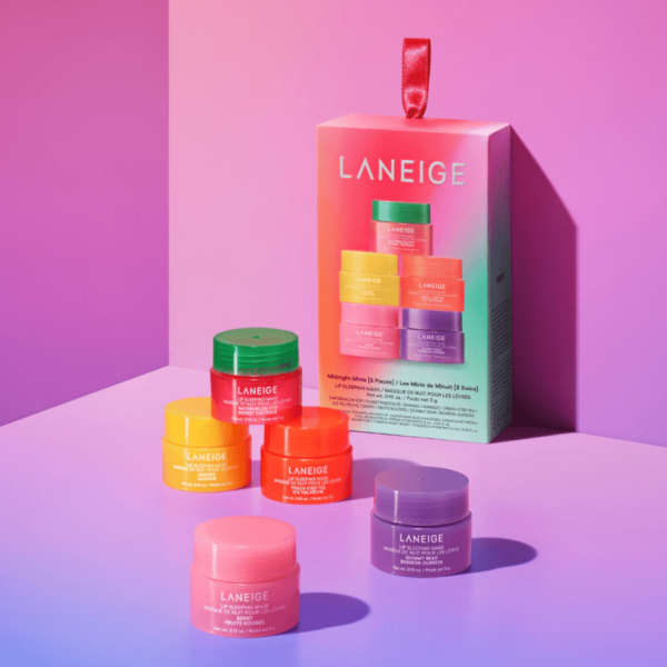 LANEIGE Midnight Minis Set, 5 Pcs Set Of Lip Sleeping Mask.