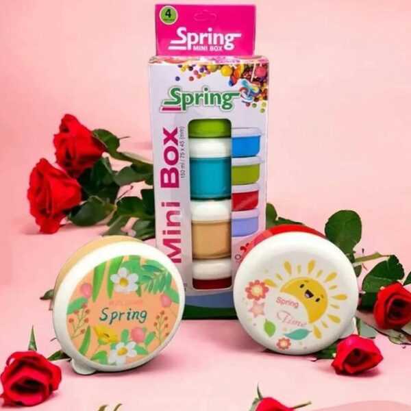 Mini Air tight Spring Box For Small Items (Pack of 4)