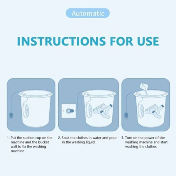Mini Washing Machine Portable TURBINE WASH - Image 8