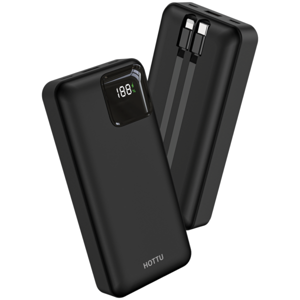 Hottu Power bank HT42 With Long Life Battery Capacity 20,000 mAh With Digital Display.