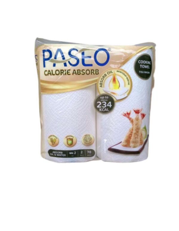 Kitchen Towel 3 in 1 Calorie Absorb 2 Ply Paseo 70 Sheets.
