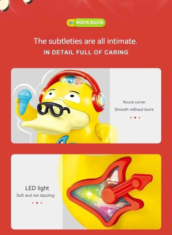 Dancing and Singing Duck Toy with Light and Action Toy For kids. - Image 3