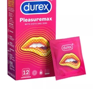 Durex Pleasuremax with Dots and Ribs 12-pack Condoms