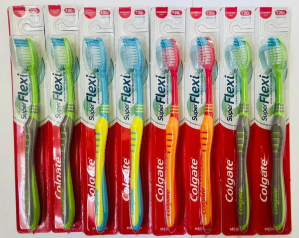 Colgate Toothbrush Medium Super Flexi & Zig Zag Anti-Bacterial (1 pc).