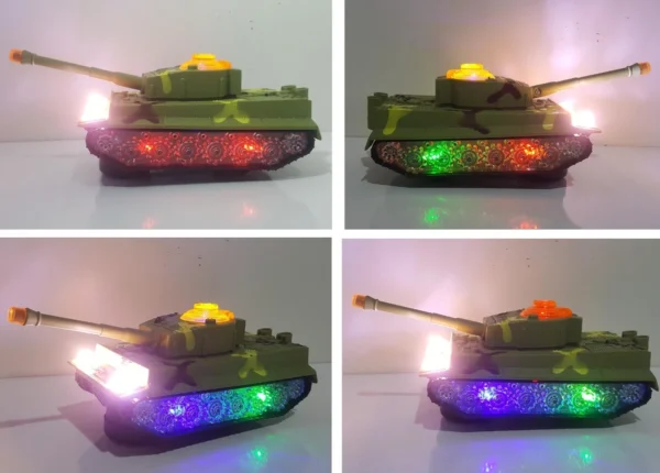 Military Toy Tank with Light and Sound and Bump and Go, Toy For kids, Specially boys. - Image 5