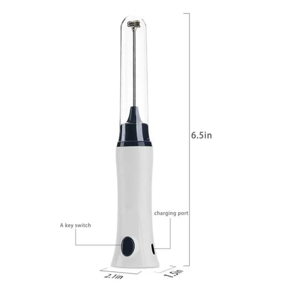 Hand Liquid Mixer and Coffee Maker Juice Maker - White - Image 2