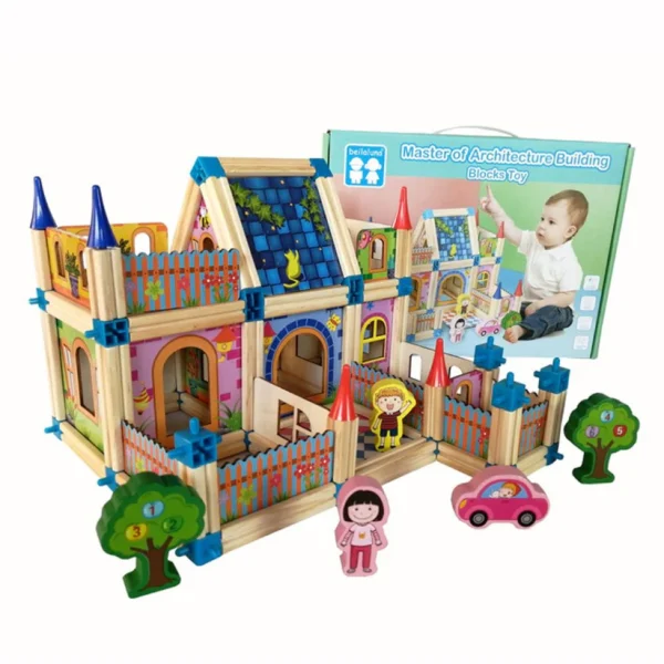 128 Pcs Master of Architecture Building Blocks Toy