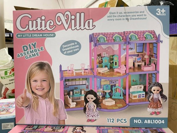 DIY Assembly Princess Cutie Villa Doll House Play Set - Image 2