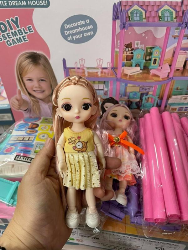 DIY Assembly Princess Cutie Villa Doll House Play Set - Image 6