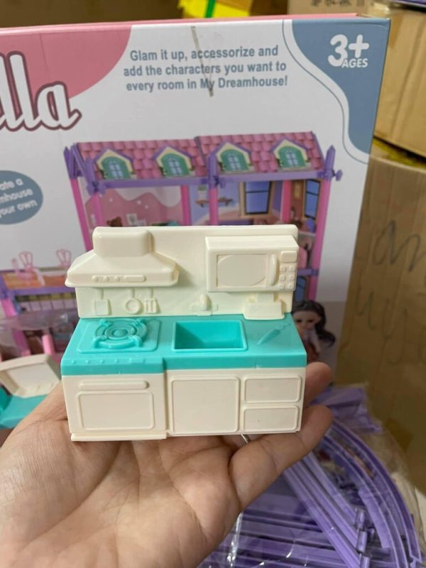 DIY Assembly Princess Cutie Villa Doll House Play Set - Image 7