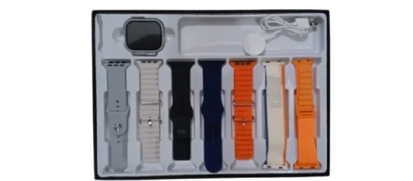 S10 Ultra 2, 7 in 1 smart watch with wireless charging And with 7 straps, Bluetooth call, Ultra Watch For Boys. - Image 7