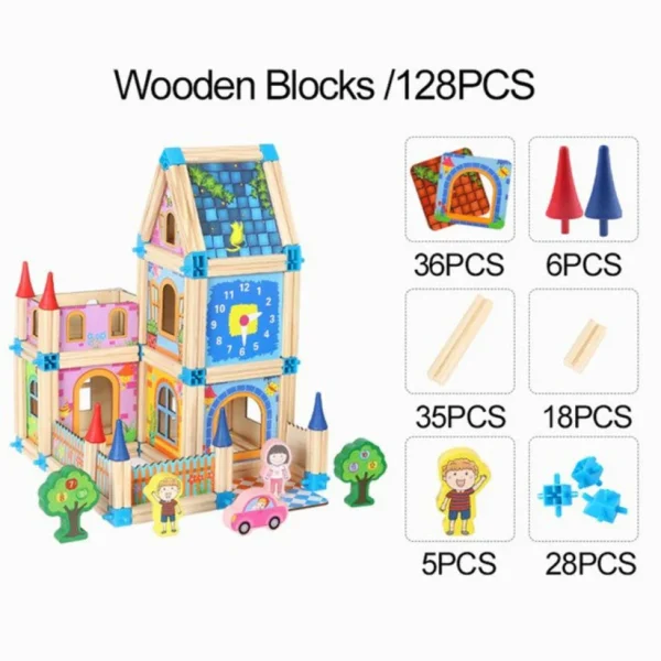 128 Pcs Master of Architecture Building Blocks Toy - Image 5