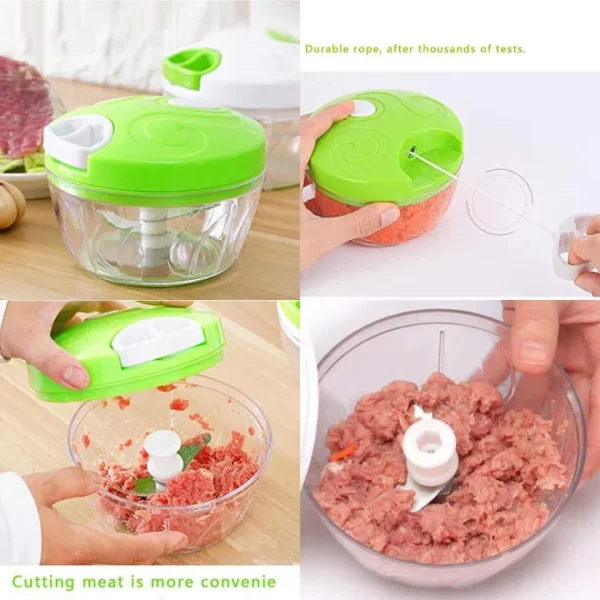 Multifunctional Speedy Chopper,  Food Processor, Vegetable Garlic Slicer, Salad Maker. - Image 2