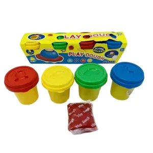 Kids Play Dough Flying Saucer 4 Colorful Jars Small 
