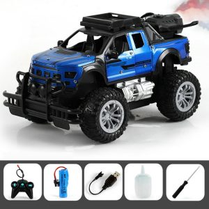 Metal Alloy Off Road Vehicle Door Opening Remote Control Vehicle Spray Off Road Vehicle, Children Toy Car For Girls And Boys.