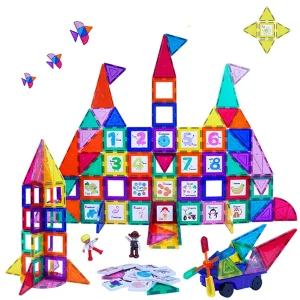 DIY Magnetic Tile Construction Blocks 100 pieces