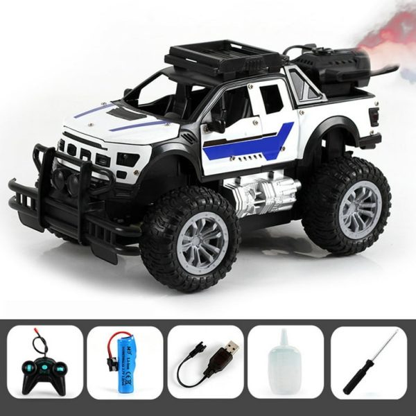 Metal Alloy Off Road Vehicle Door Opening Remote Control Vehicle Spray Off Road Vehicle, Children Toy Car For Girls And Boys. - Image 2