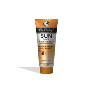 TV Parlour Vitamin C SunBlock PF60 UV protection And Anti darkening Sunscreen Cream, 120 ml.