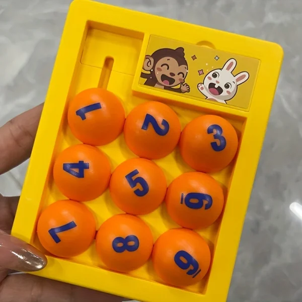 2-in-1 Huarong Road Bead Maze & Chessboard - Double-Sided Logic Thinking Game Toy R138-49 - Image 2