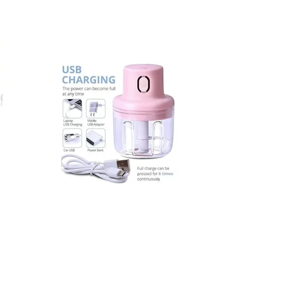 Electric Garlic Machine, Mini Garlic Chopper, Portable Cordless Grinder Small Food Processor. - Image 3