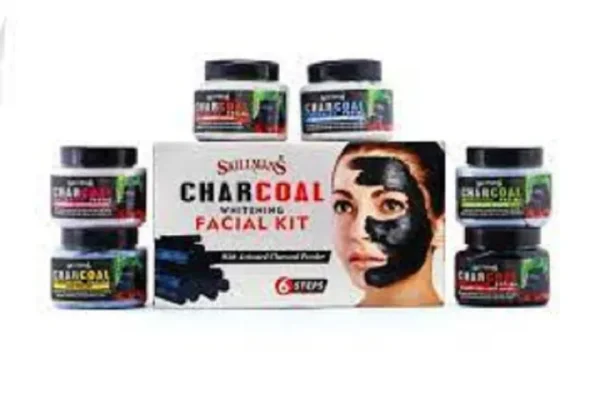 Skillmans Charcoal Whitening Facial Kit 6 in 1, 300 ml.