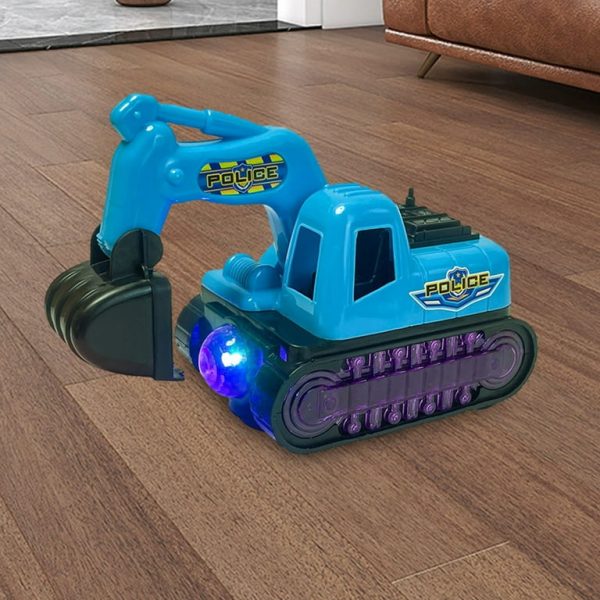 Construction Electric Toy, Kids Toys Excavator Model, Electric Universal Music Glowing Educational Toys For Kids. - Image 2