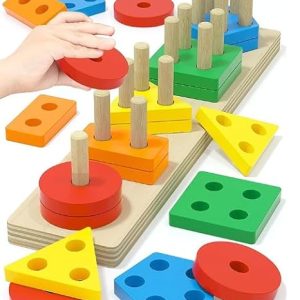Squirrel Play Wooden Counting Stacking Set