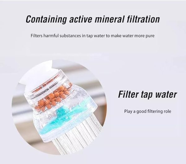 Kitchen Water Saver fan Faucet Prevent Splash Head Extender Adjustable Aerator - Image 3