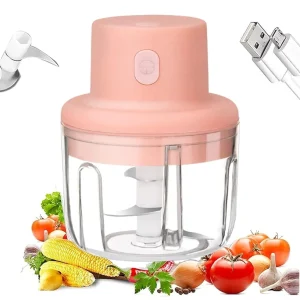 Electric Garlic Machine, Mini Garlic Chopper, Portable Cordless Grinder Small Food Processor.