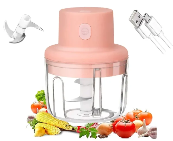 Electric Garlic Machine, Mini Garlic Chopper, Portable Cordless Grinder Small Food Processor.