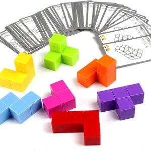 Magic Magnetic Cube 7pcs 54 Guard cards 108 Shapes DIY Cube Intelligence Improvement Toy For Boys and Girls
