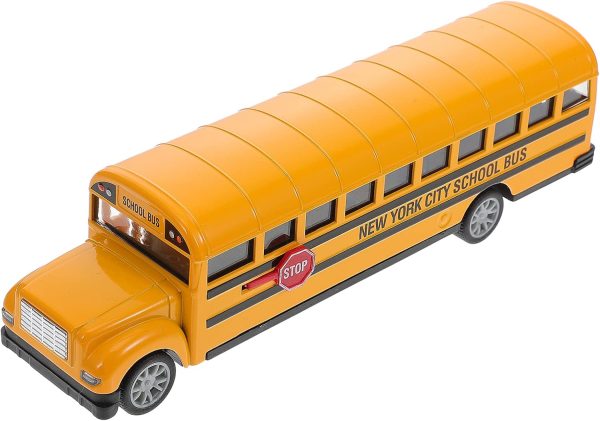 Yellow School Bus Play Vehicles with Sounds and Light TQ123-36A - Image 3