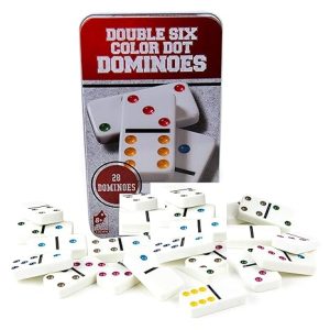 Double Six Color Dot Dominoes Set – 28-Piece Educational Game