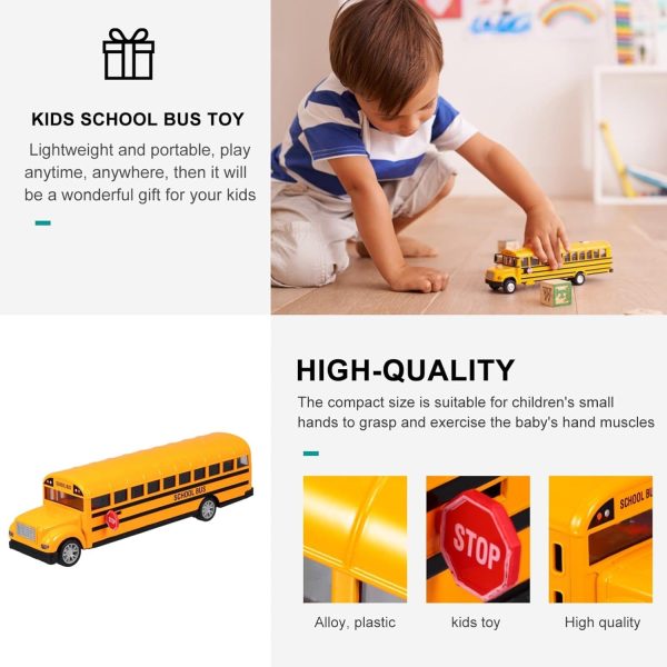 Yellow School Bus Play Vehicles with Sounds and Light TQ123-36A - Image 7