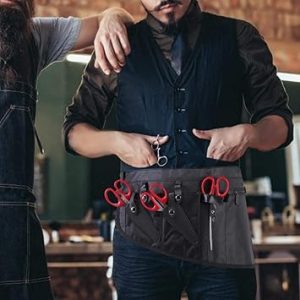 Hairdressing Pouch, Multi-Functional Portable Barber Scissor Holster Haircutting Tool Storage Bag