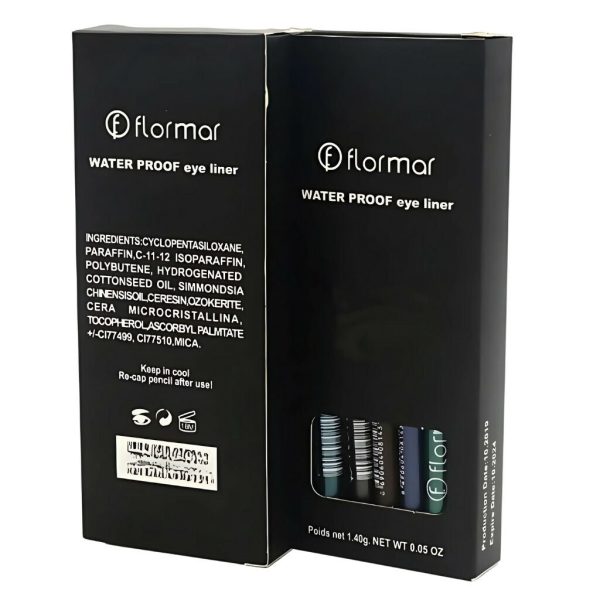 Flormar 12 pcs Colorful Waterproof And Long Lasting Pencil Eyeliner. - Image 2