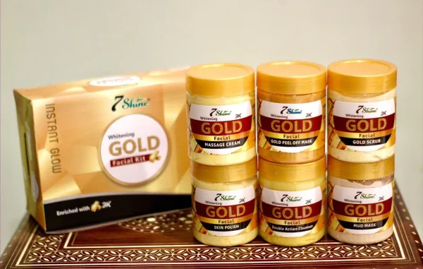 7 Shine Gold Facial Kit 300ml Instant Glow - Image 2