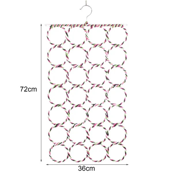 Scarves Holder Collapsible Space-Saving Plastic Shawl Towels Hanger for Wardrobe - Image 4