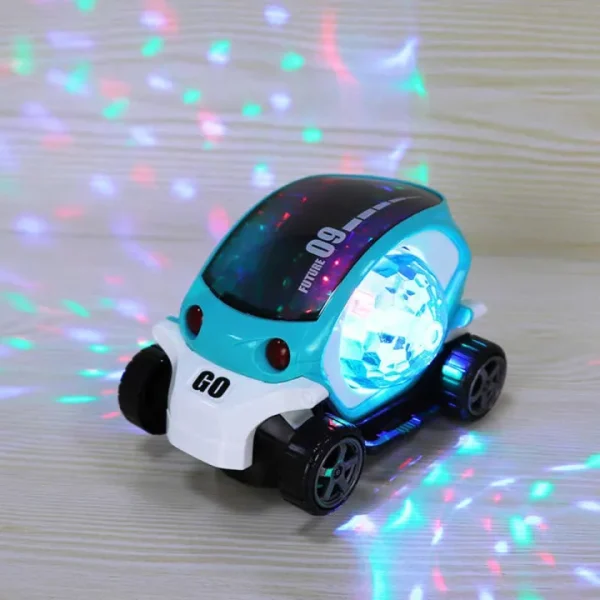 09 Future Car Rotate 360° with Flashing Light And Music For Kids. - Image 5