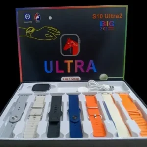 S10 Ultra 2, 7 in 1 smart watch with wireless charging And with 7 straps, Bluetooth call, Ultra Watch For Boys.